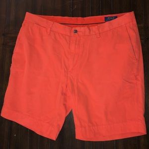 Polo pima cotton orange chino shorts size 36
